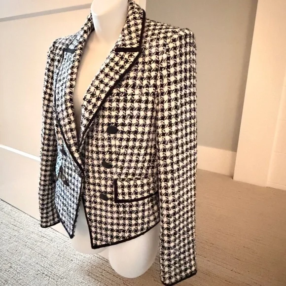 VERONICA BEARD Gorgeous Tweed Dickey Jacket Blazer Sz 6 $698 NEW!! - Picture 6 of 10